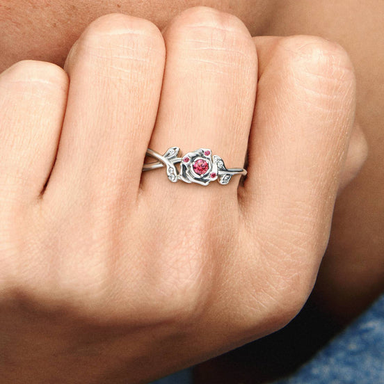 Damen Ring Disney Rose, die Schöne und das Biest