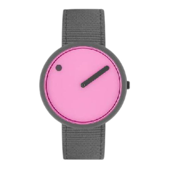 Uhr Ocean Ghost Net, recyceltes Kunststoffarmband grau