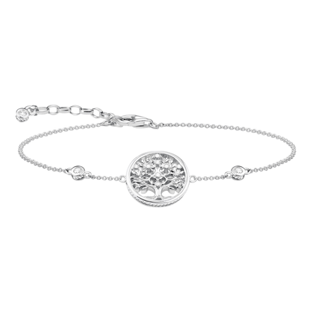 Armband Lebensbaum Silber mit Zirkonia