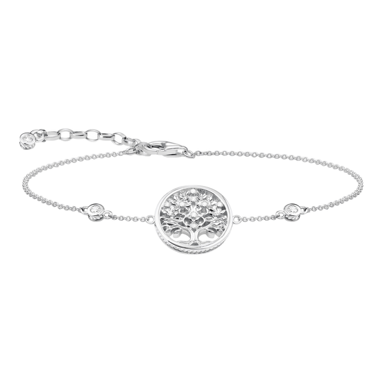 Armband Lebensbaum Silber mit Zirkonia
