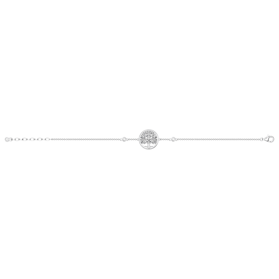 Armband Lebensbaum Silber mit Zirkonia