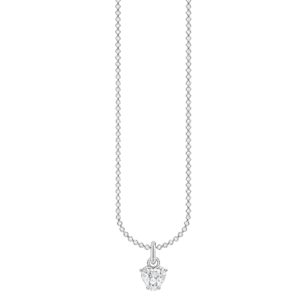 Kette mit Anhänger Silber Zirkonia