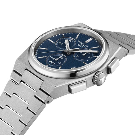 Herrenuhr PRX silberfarben blau