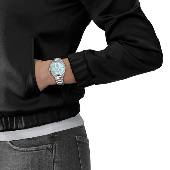 Uhr Damen PR 100 36 mm blau T1502171113100