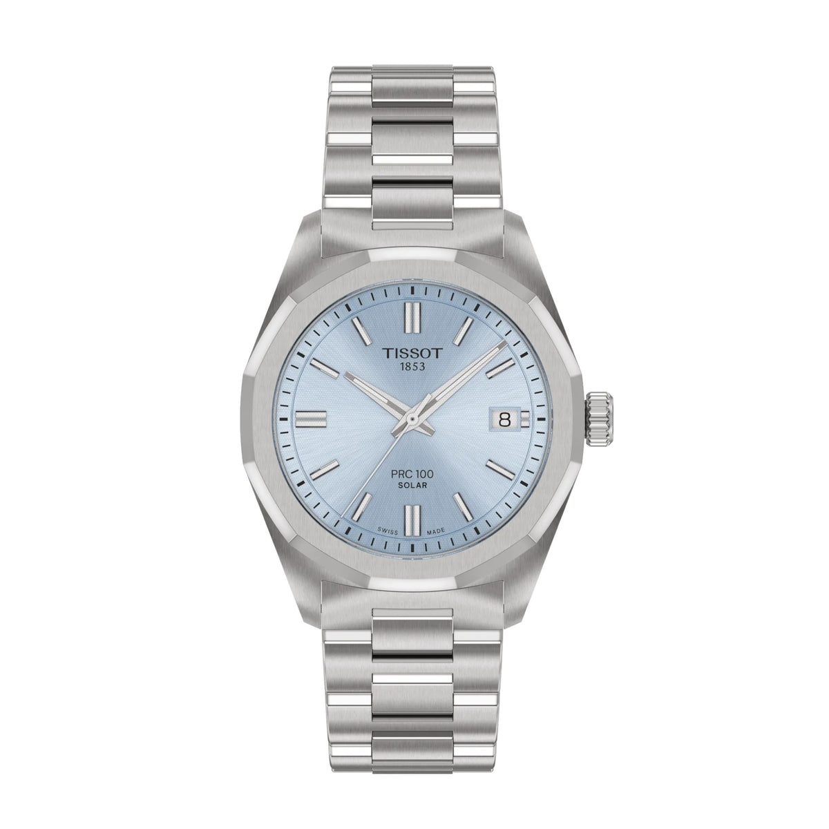 Uhr PRC 100 Solar 34mm hellblau T1518221135100