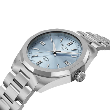 Uhr PRC 100 Solar 34mm hellblau T1518221135100