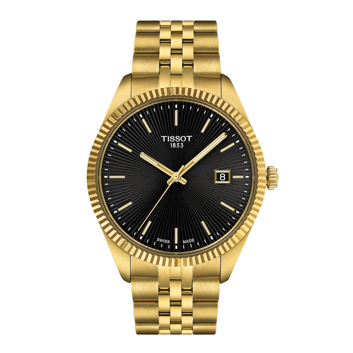 Uhr Ballade Quartz 40mm goldfarben schwarz T156410330