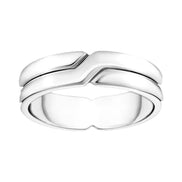 Ring gekreuzt silber