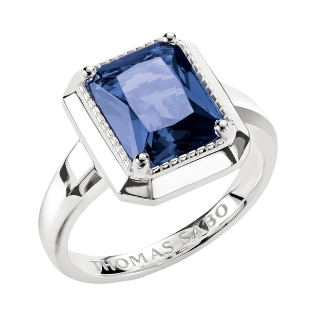 Ring Oktagon Dunkelblau