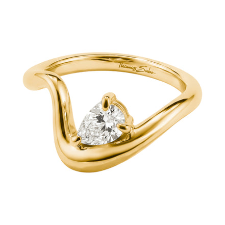 Ring Zirkonia Tropfenform