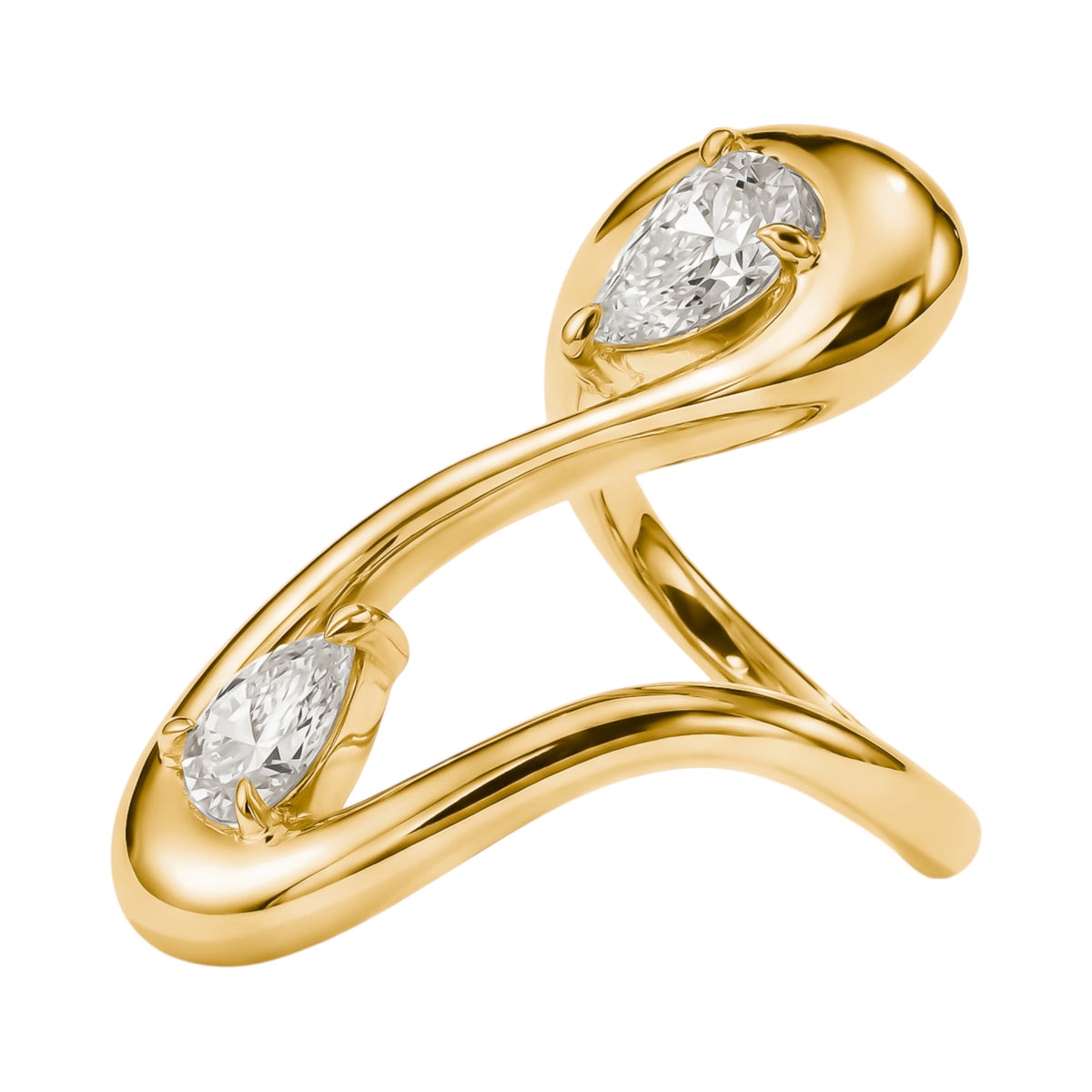 Ring Zirkonia Tropfenform