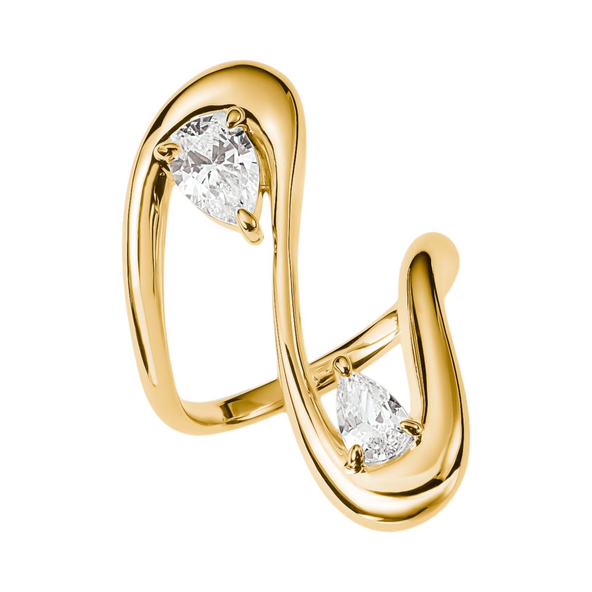 Ring Zirkonia Tropfenform