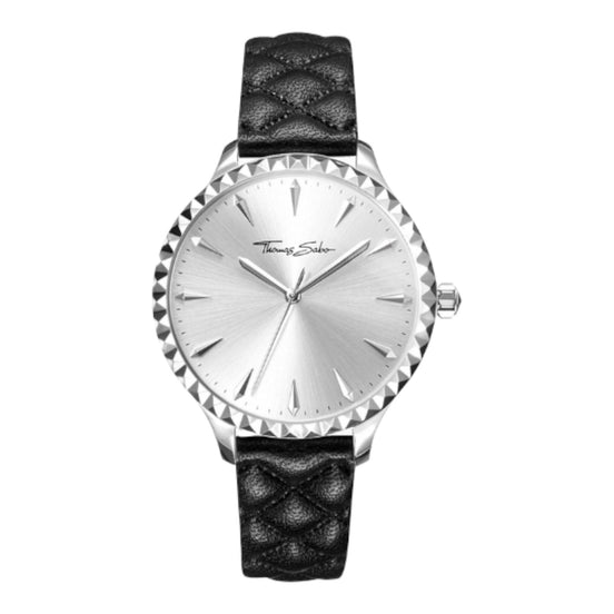 Damenuhr "Rebel at heart Women" Edelstahl Leder