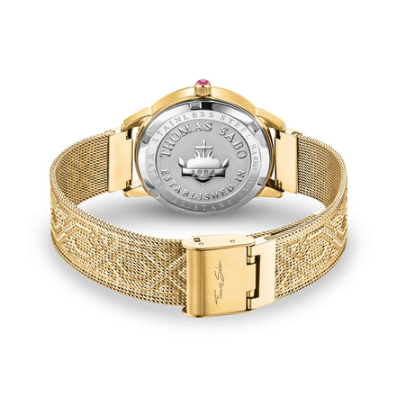 Damenuhr Kaleidoskop Libelle grün gold