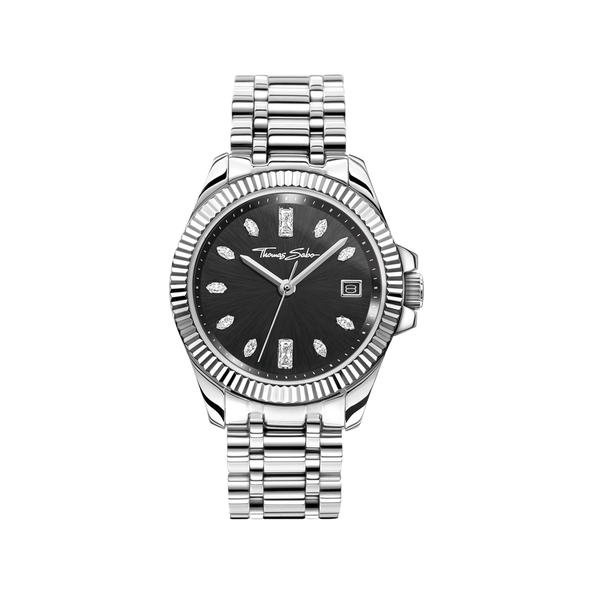 Uhr Divine Schwarz Zirkonia