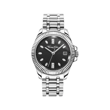 Uhr Divine Schwarz Zirkonia