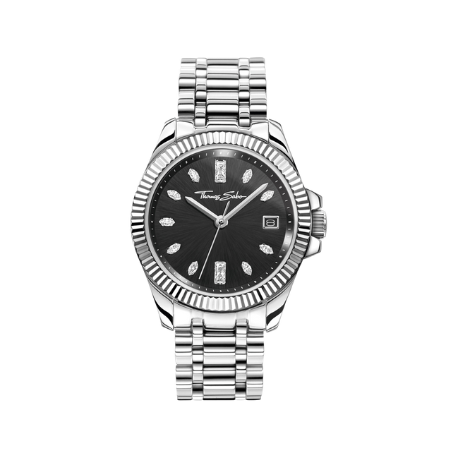 Uhr Divine Schwarz Zirkonia