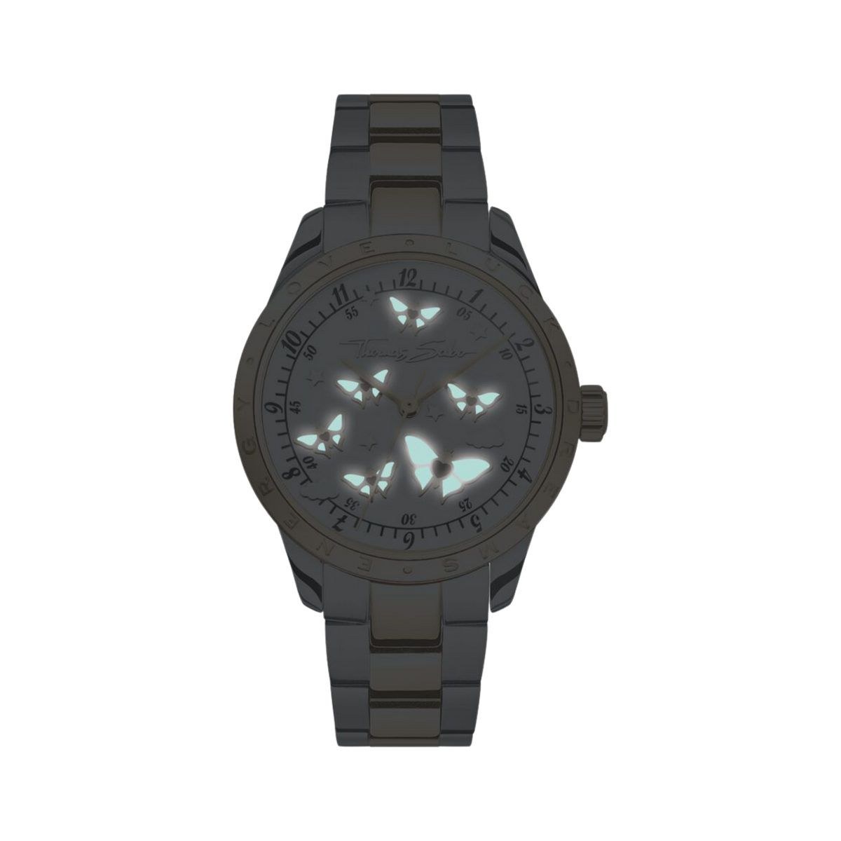 Damenuhr Schmetterlinge Bicolor