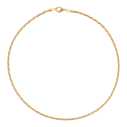 Collier DNA Geflochten vergoldet