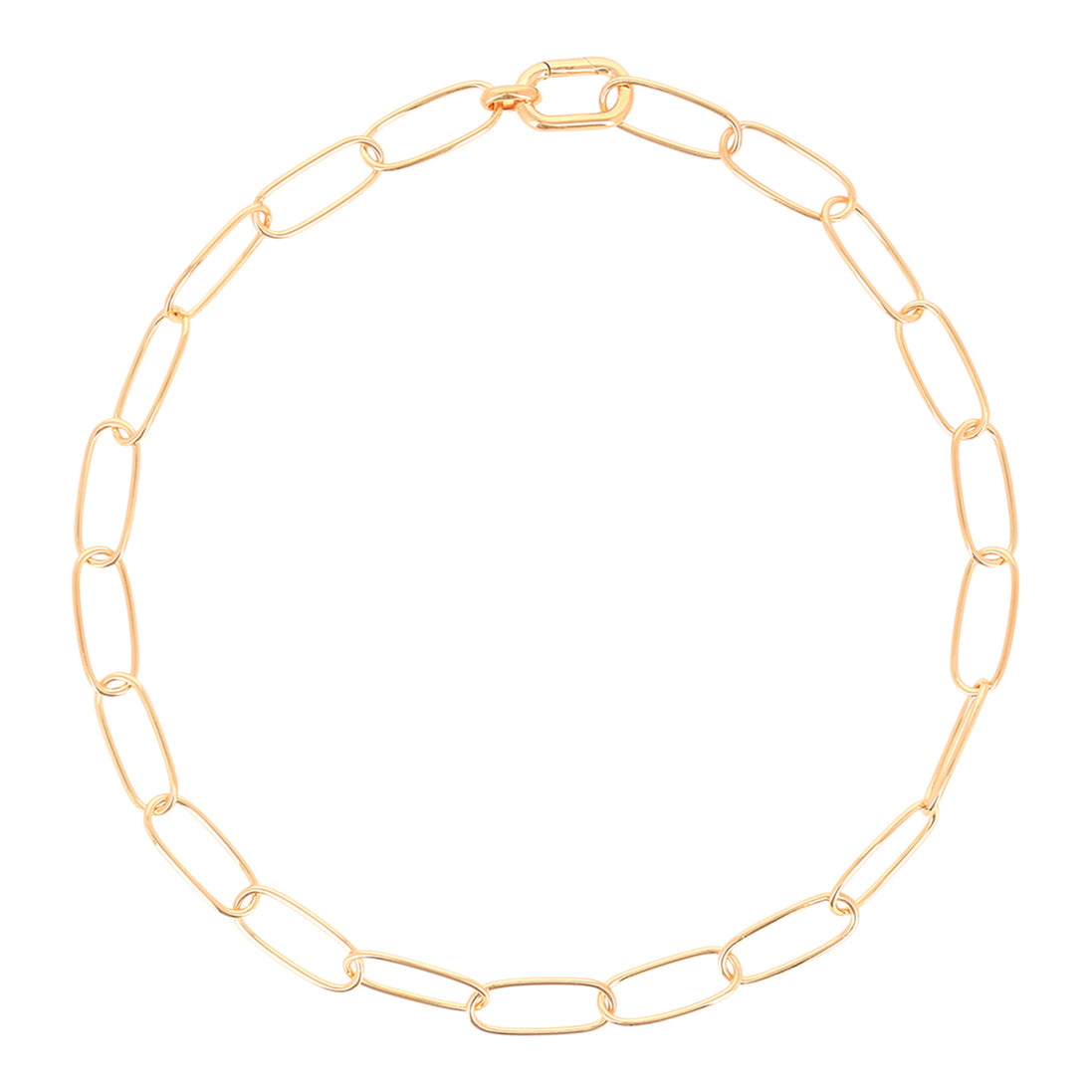 Collier aus Gliedern gelbgoldfarben