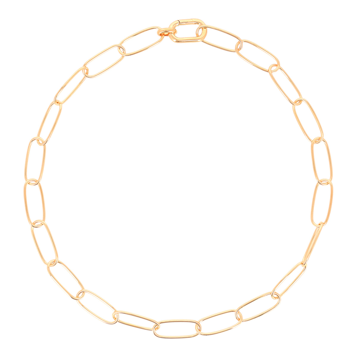 Collier aus Gliedern gelbgoldfarben