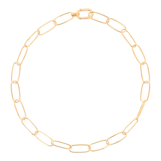Collier aus Gliedern gelbgoldfarben