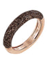 Ring rosévergoldet Braun