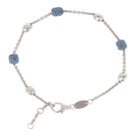 Armband Polvere blau