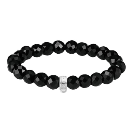 Charm-Armband Obsidian-Beads