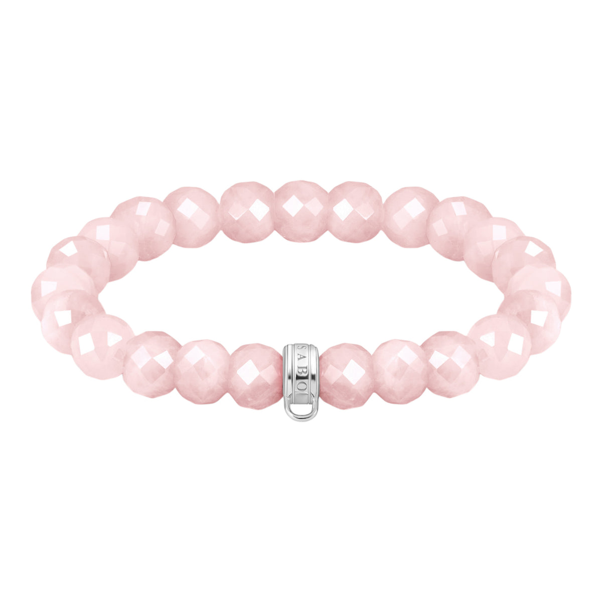 Charm-Armband Rosenquarz-Beads