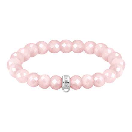 Charm-Armband Rosenquarz-Beads