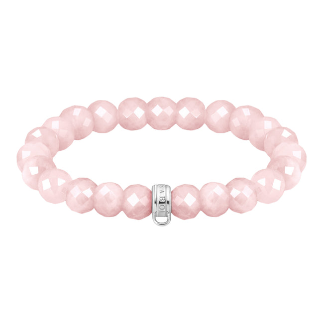 Charm-Armband Rosenquarz-Beads
