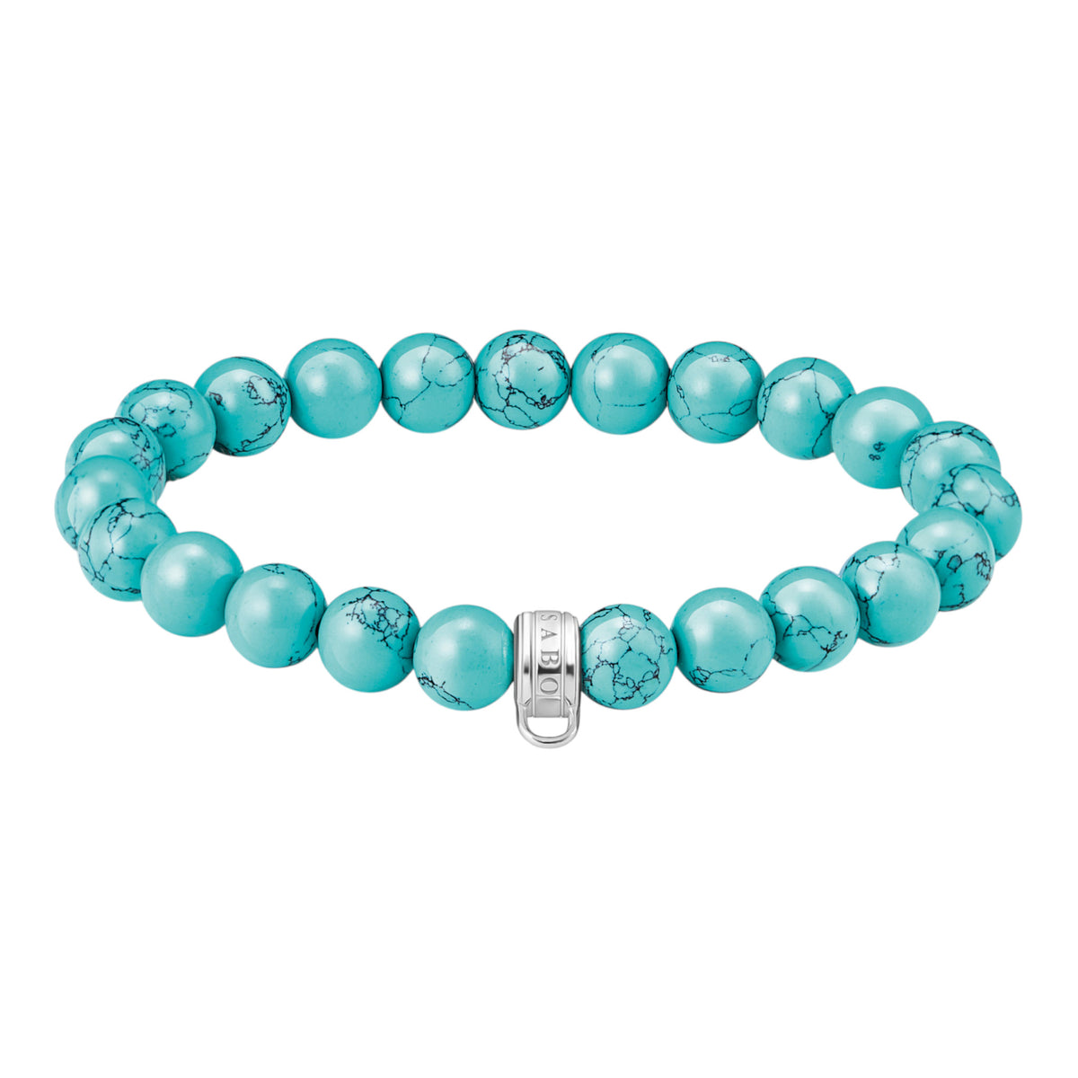 Charm-Armband türkisfarbene Beads