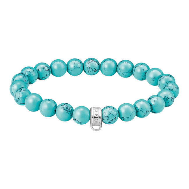 Charm-Armband türkisfarbene Beads
