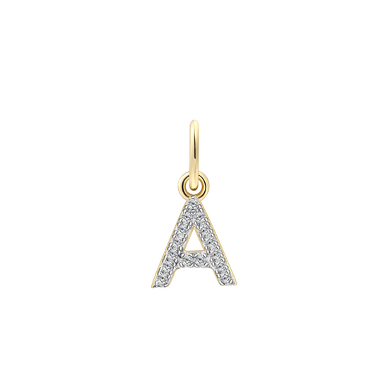 Buchstabe A goldfarben