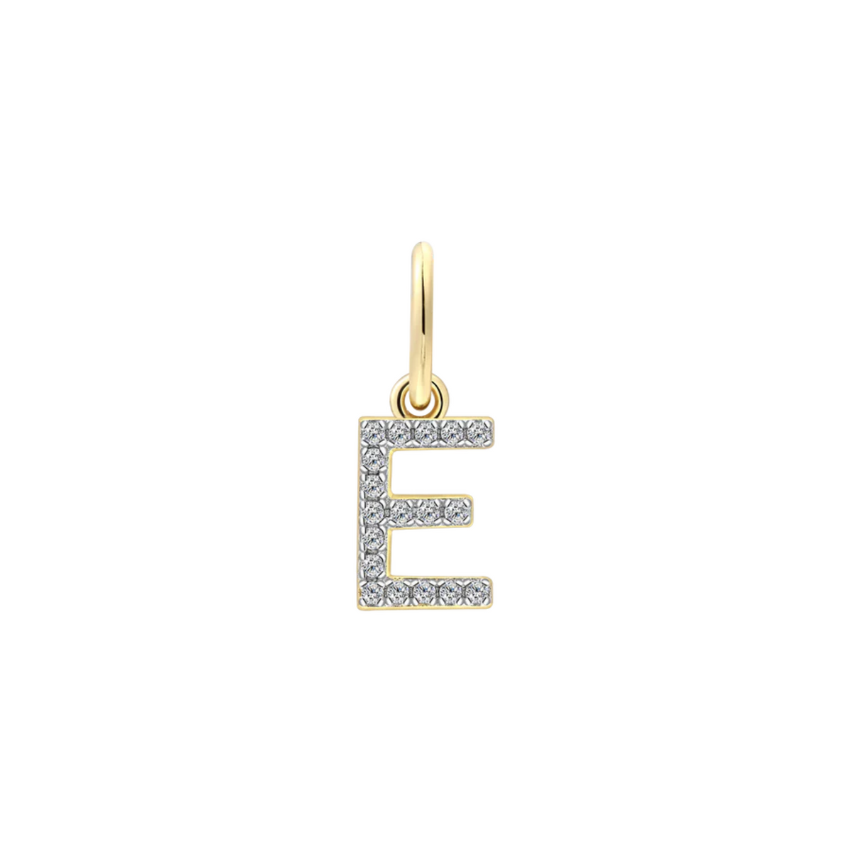 Buchstabe E goldfarben