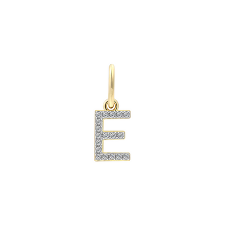 Buchstabe E goldfarben