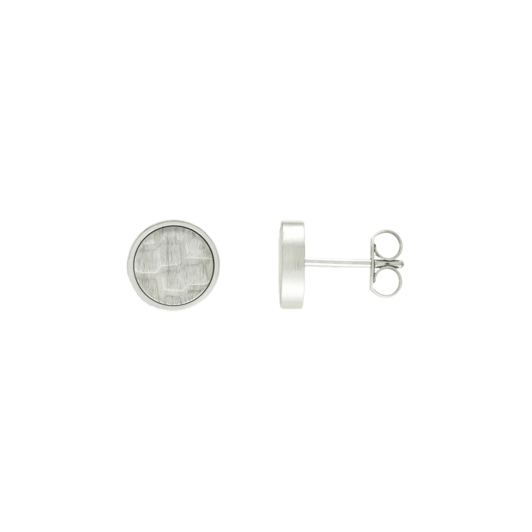 Ohrstecker rund silber