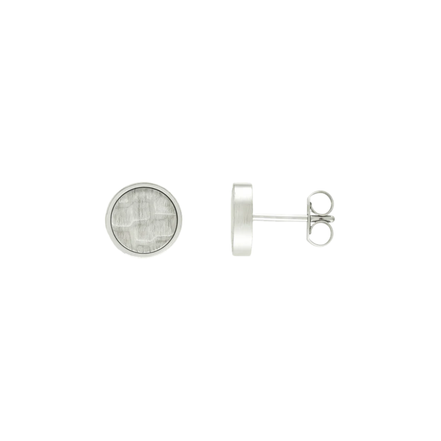 Ohrstecker rund silber