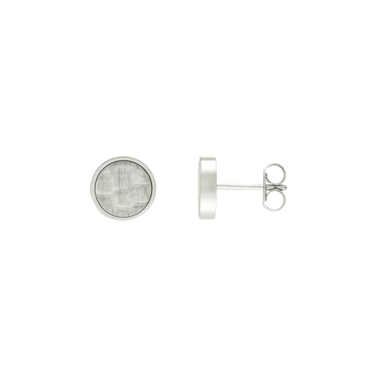 Ohrstecker rund silber