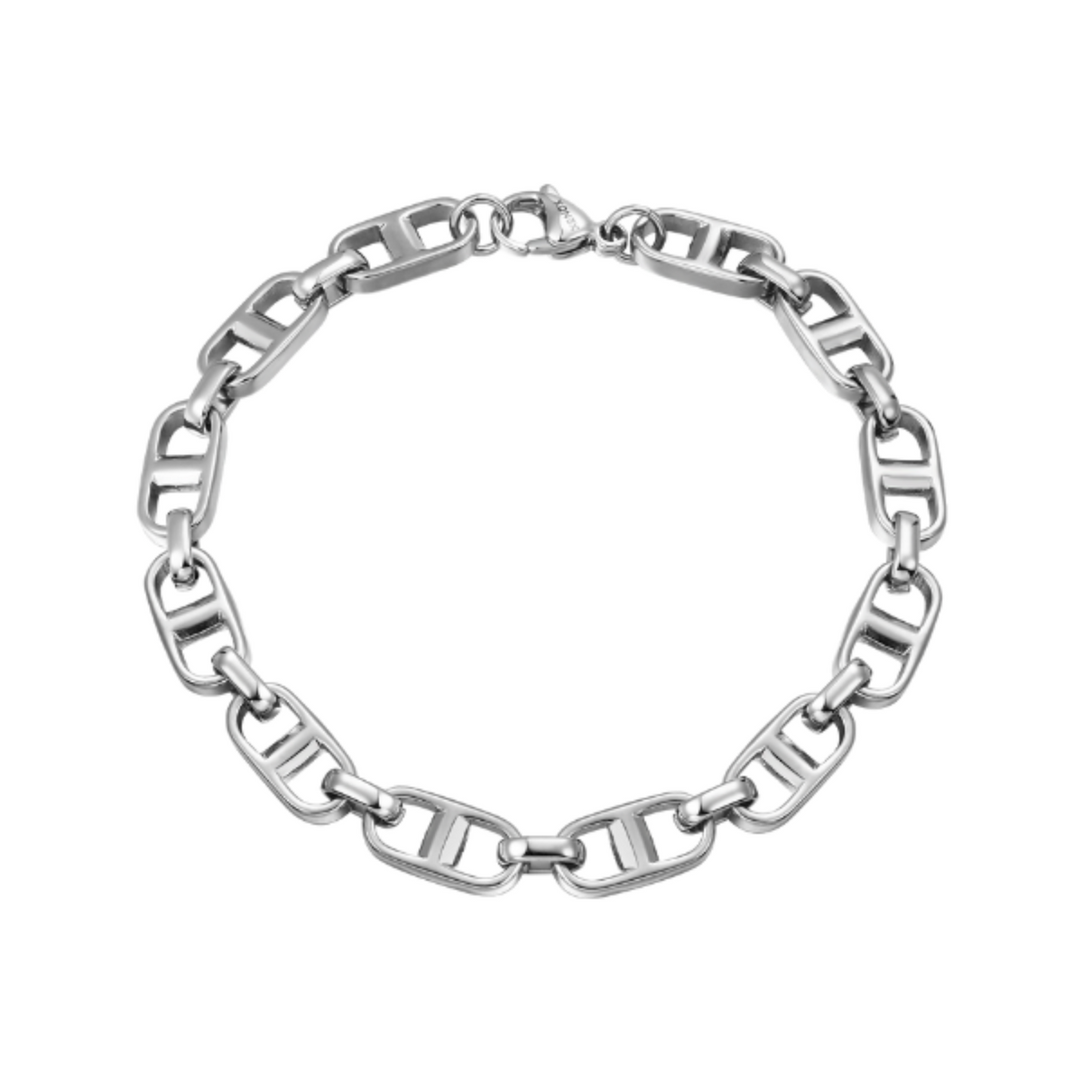 Armband Herren Edelstahl Silber