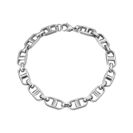 Armband Herren Edelstahl Silber
