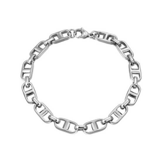 Armband Herren Edelstahl Silber