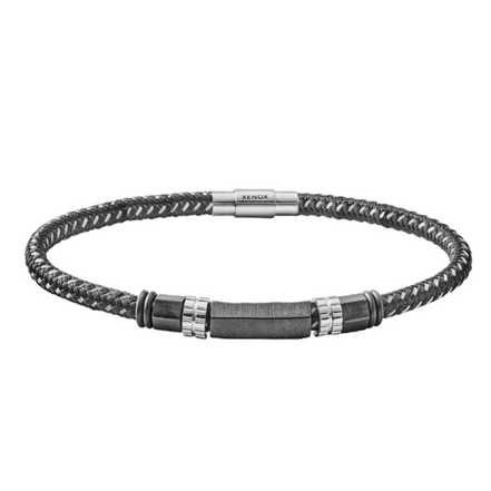Armband Herren Edelstahl Stoffband