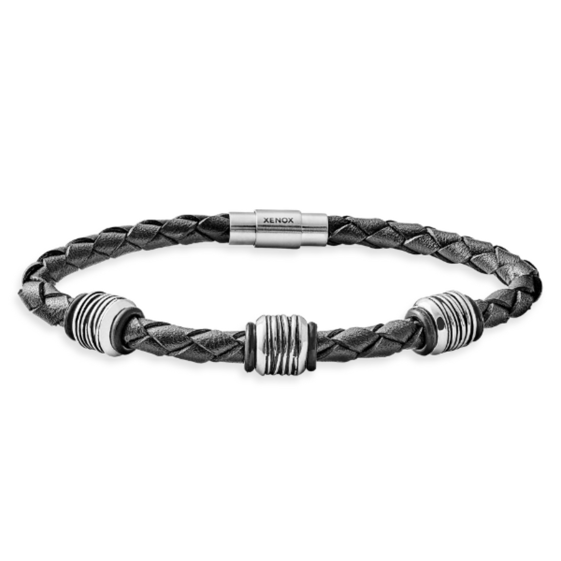 Armband Herren Leder Edelstahl