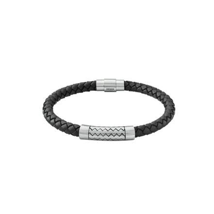 Armband Herren Leder schwarz