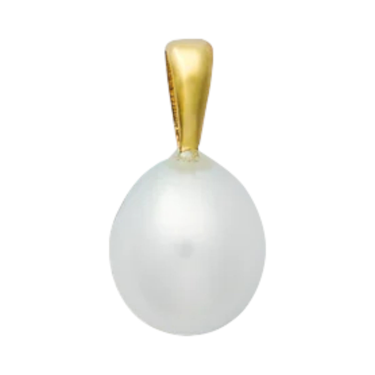FINE Anhänger 585/- gelbgold Süßwasserperle