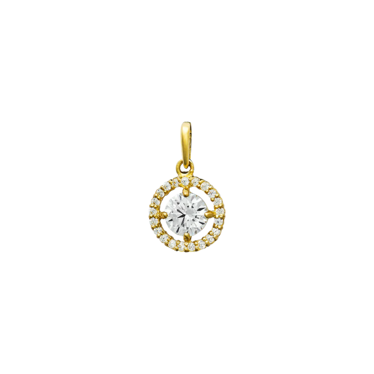 FINE Anhänger 585/- gelbgold Zirkonia