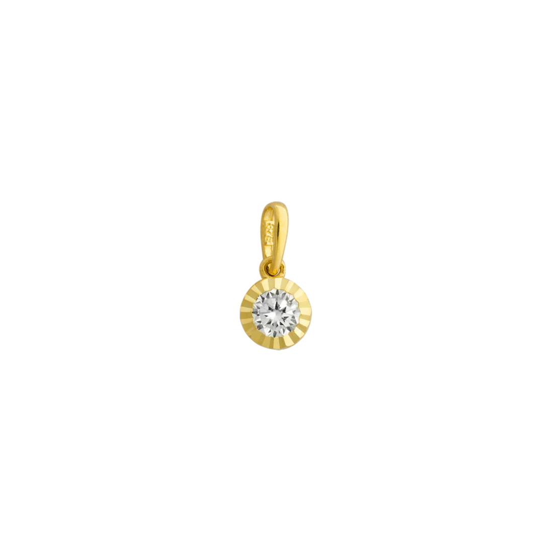FINE Anhänger 585/- gelbgold Zirkonia
