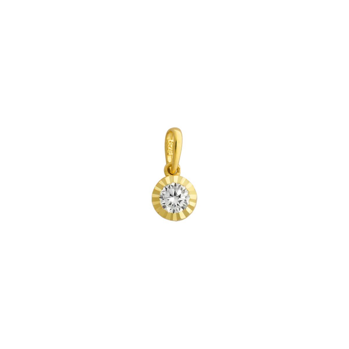 FINE Anhänger 585/- gelbgold Zirkonia